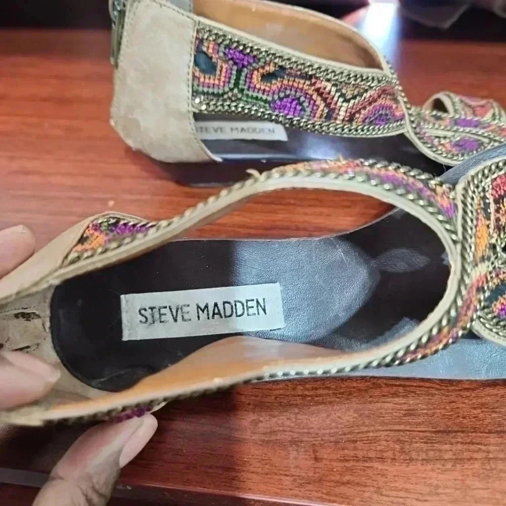 Steve Madden Kaboo Sandals Size 9 - Picture 8 of 11